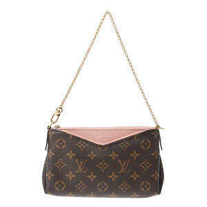 Louis Vuitton Monogram Pallas Rose Pink Poudre Canvas Shoulder Bag